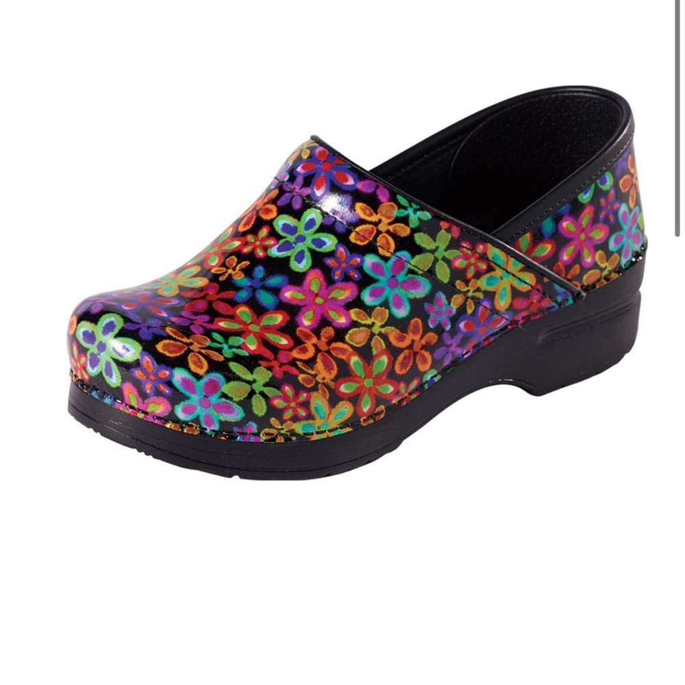Dansko Limited Edition Professional - Flower Power' Clog Size 42 EUR 11.5-12 USA